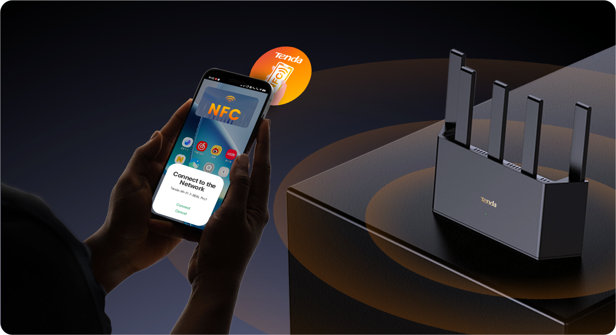 Tenda TE3L — One-Touch Wi-Fi Connection with NFC