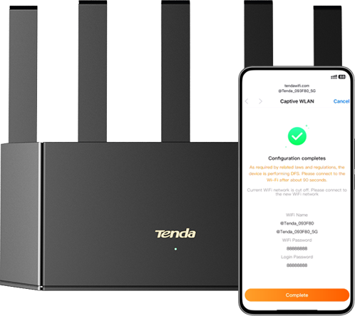 Tenda TE6L Pro — 3 easy steps for quick setup.