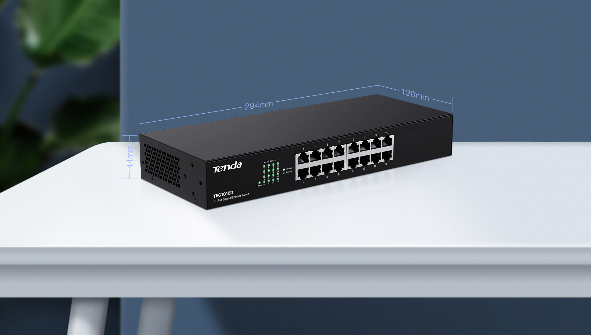 Tenda TEG1016D — High-performance Chip Achieve True Stability