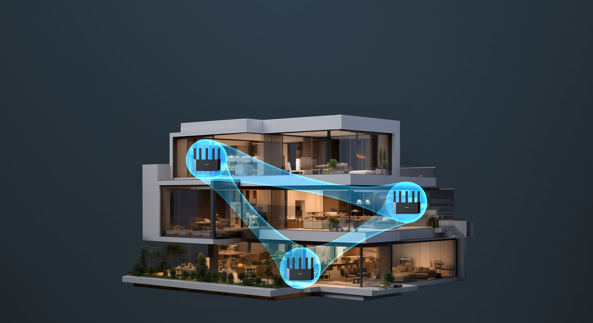Tenda TX12L Pro — Comparison of network speeds at the same distance in 5GHz band